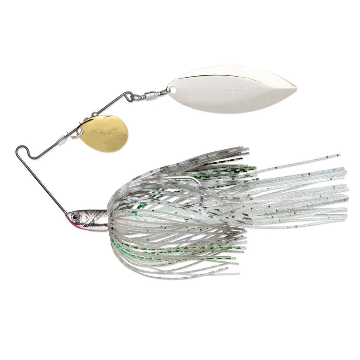 Terminator T1 Original Titanium Spinnerbaits, 3/8 oz. Image in Emerald Shiner