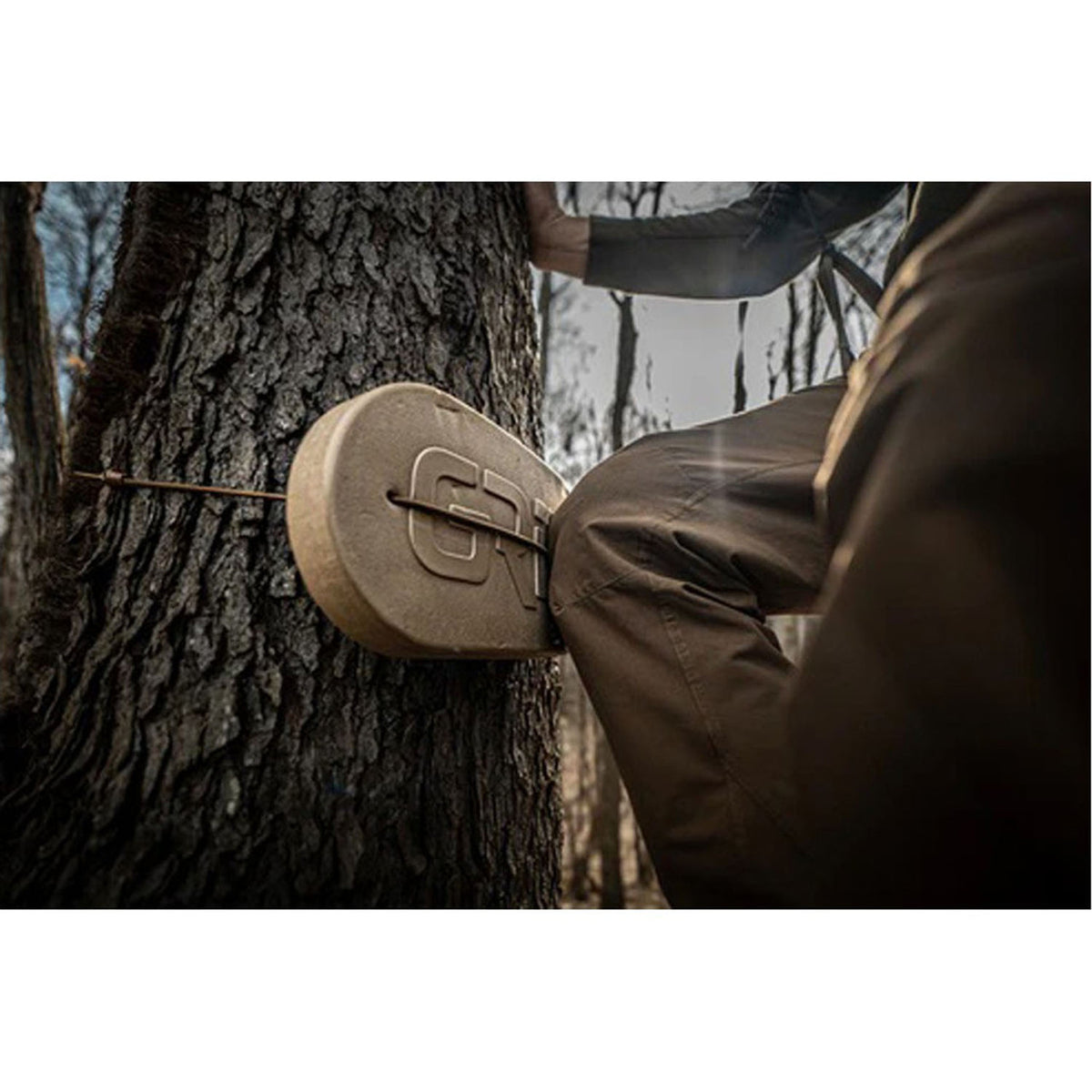 Tethrd Knushion Treestand Knee Cushion In Use Image