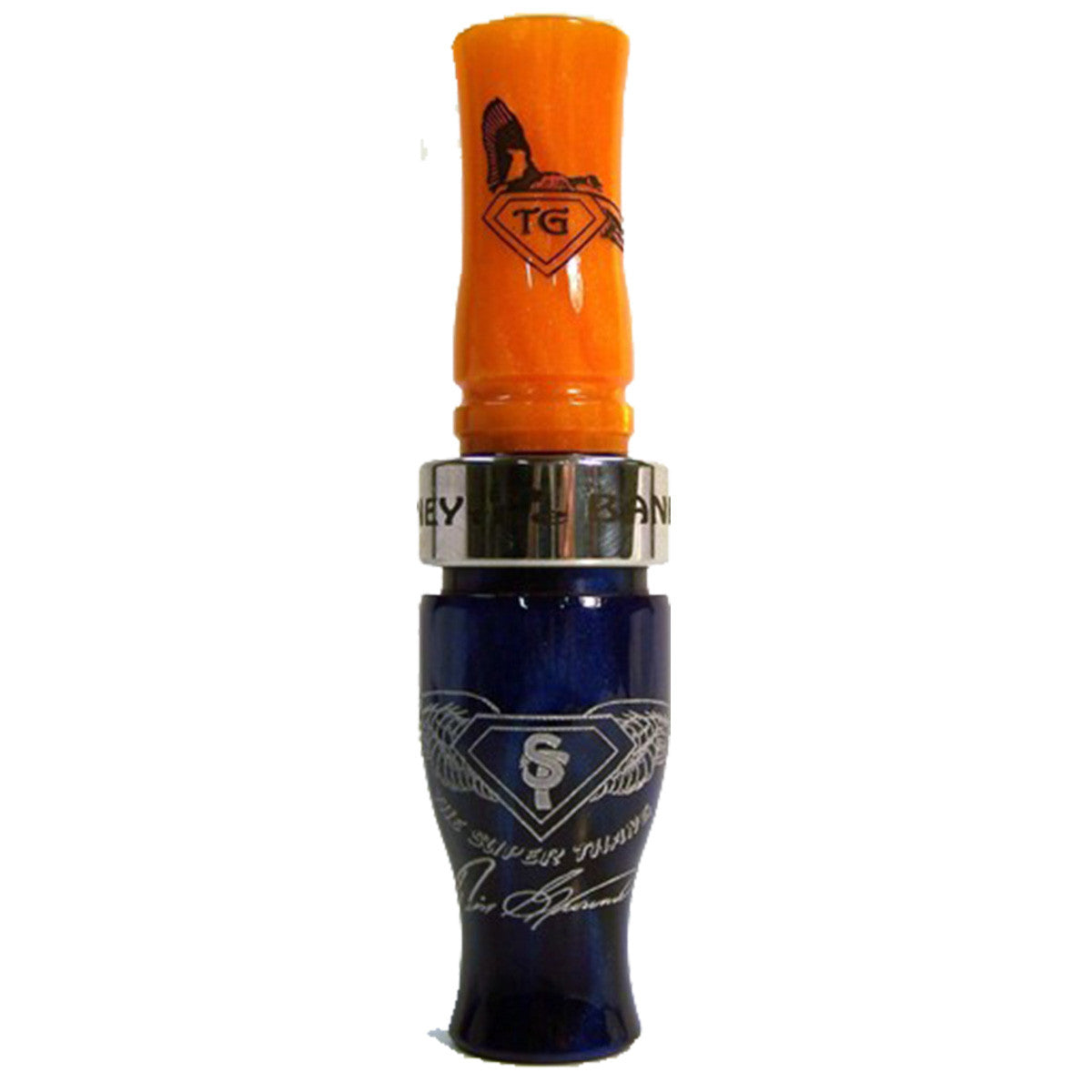 Tim Grounds Calls Super Thang Goose Call Image in Tennessee Crush-Electric Blue
