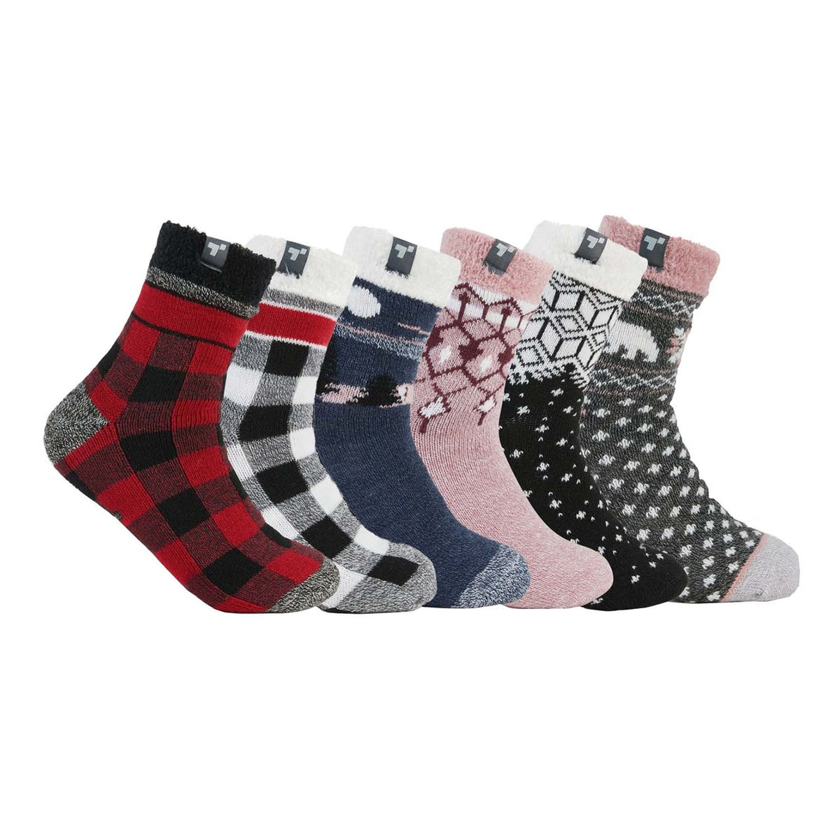 Terramar Sports Women's Cabin Socks 6 Pack Image