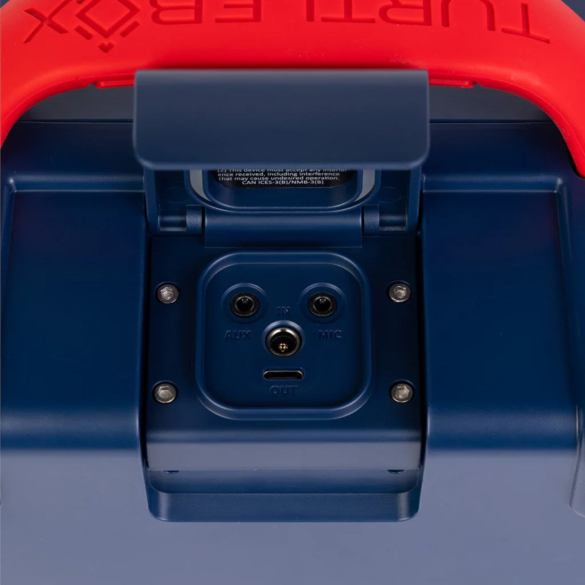 Ports Image of the Turtlebox Original Gen 3 Speaker.