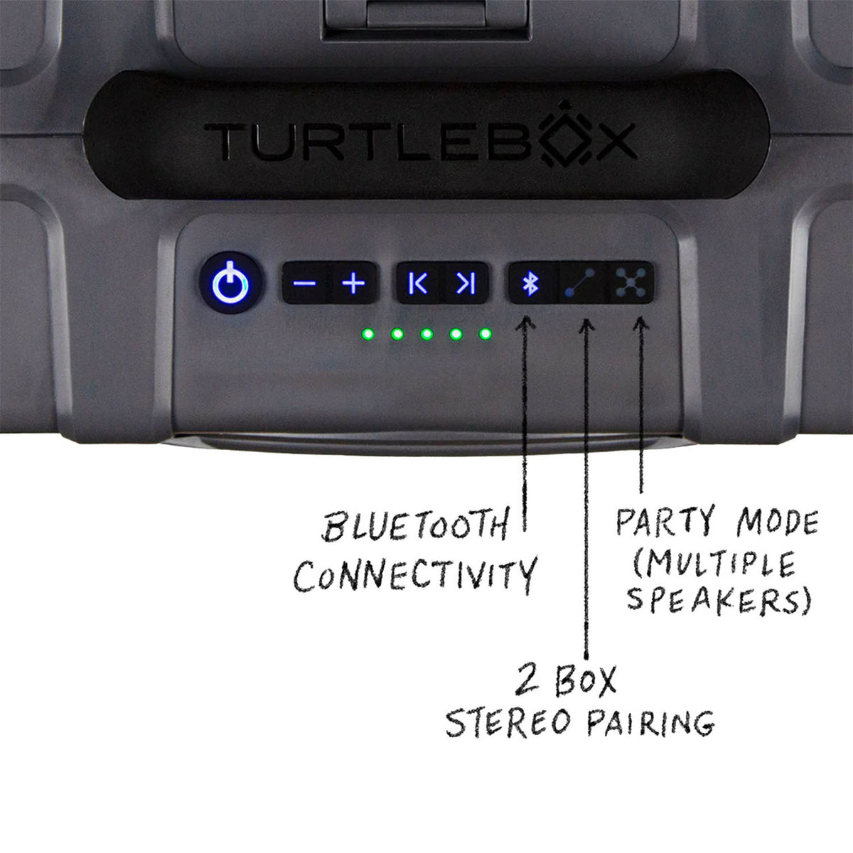 Turtlebox Grande Outdoor Waterproof Speaker Controls Image