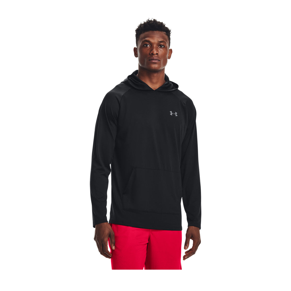 Under Armour Tech Hoodie 2.0 Model Image in Black