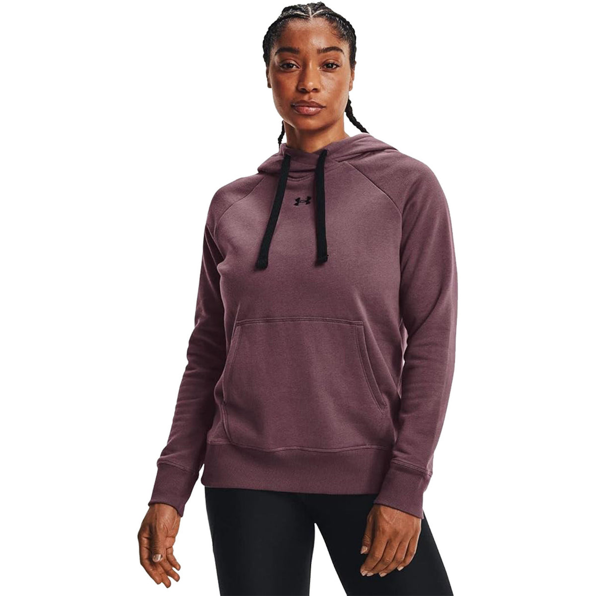 Under Armour Women's Rival Fleece HB Hoodie Image - Ash Plum