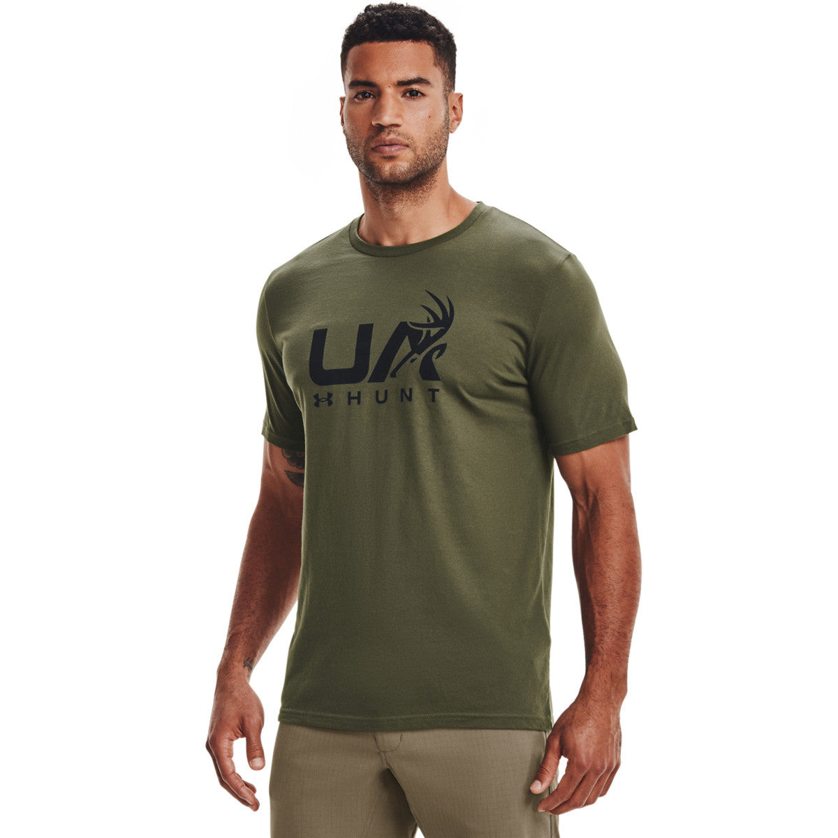 Under Armour Antler Hunt Icon T-Shirt Image in Green
