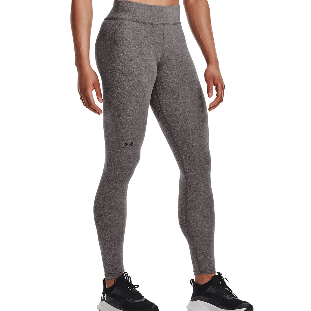 Under Armour Women's ColdGear Authentics Leggings Image in Charcoal Light Heather