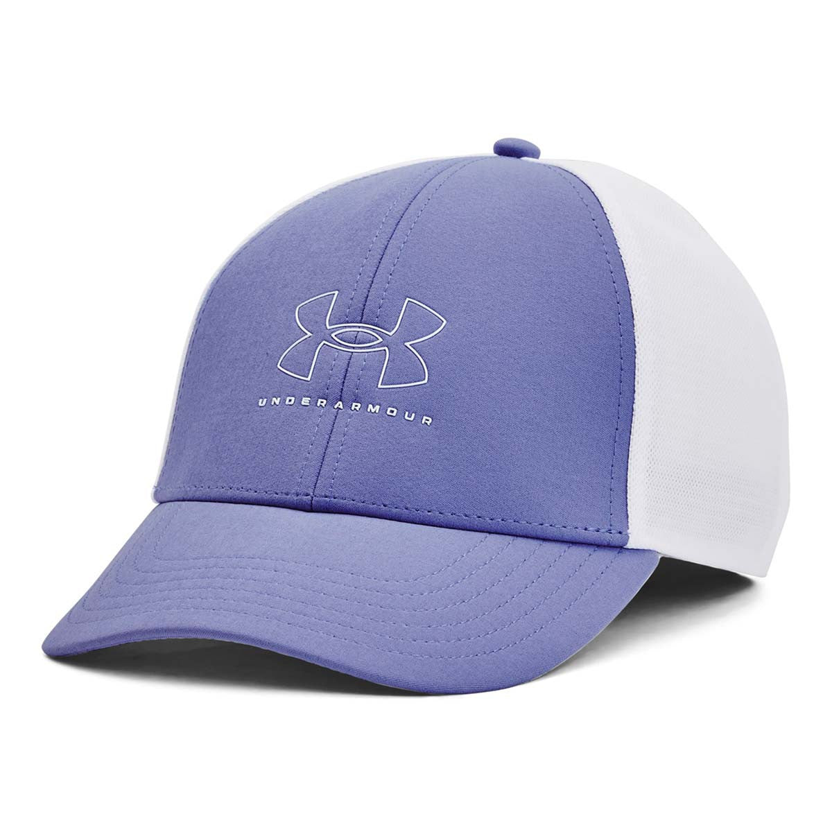 Under Armour Women's Iso-Chill Driver Mesh Adjustable Cap Image Baja Blue-White