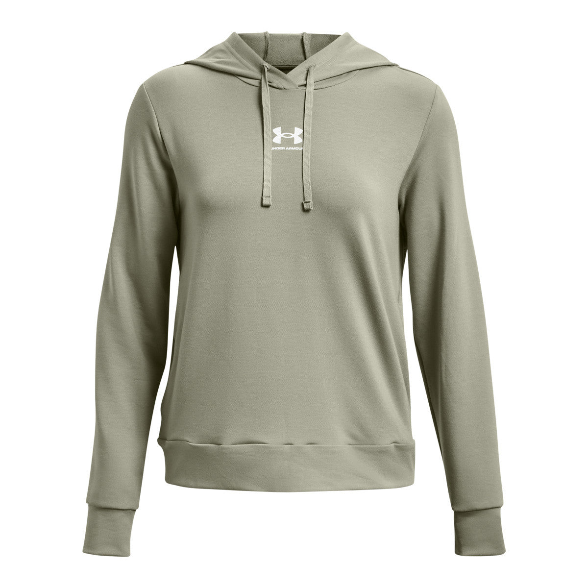 Under Armour Women's Rival Terry Hoodie Image in Grove Green