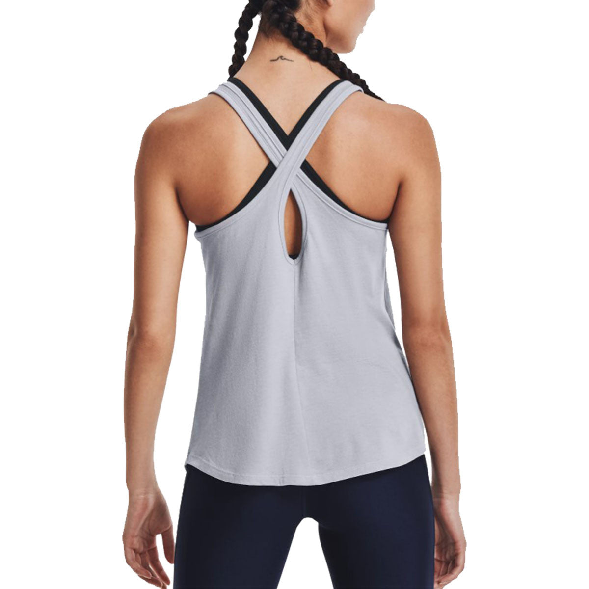 Under Armour Women's Freedom Tank Top - Mod Gray Medium Heather-White