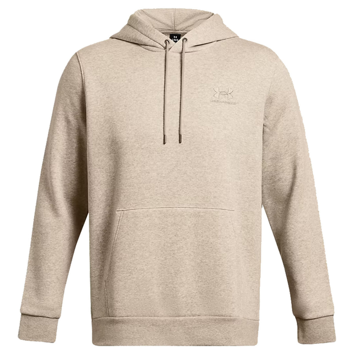 Image of the Under Armour Men's UA Icon Fleece Hoodie in Timberwolf Taupe Light Heather