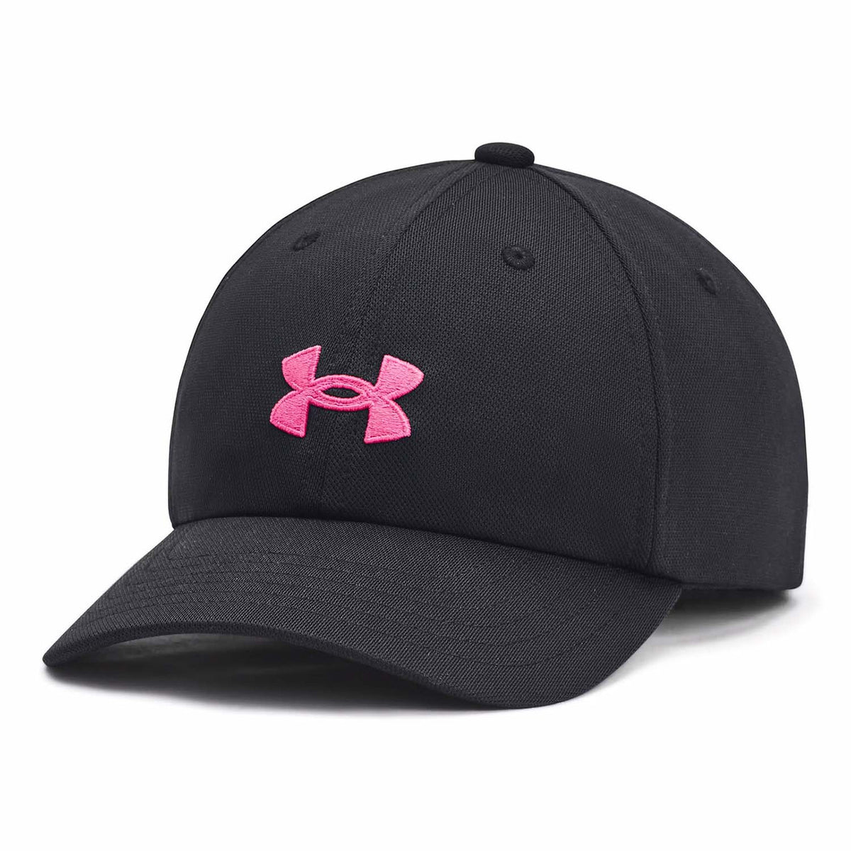 Under Armour Girls' Blitzing Adjustable Cap - Black-Rebel Pink