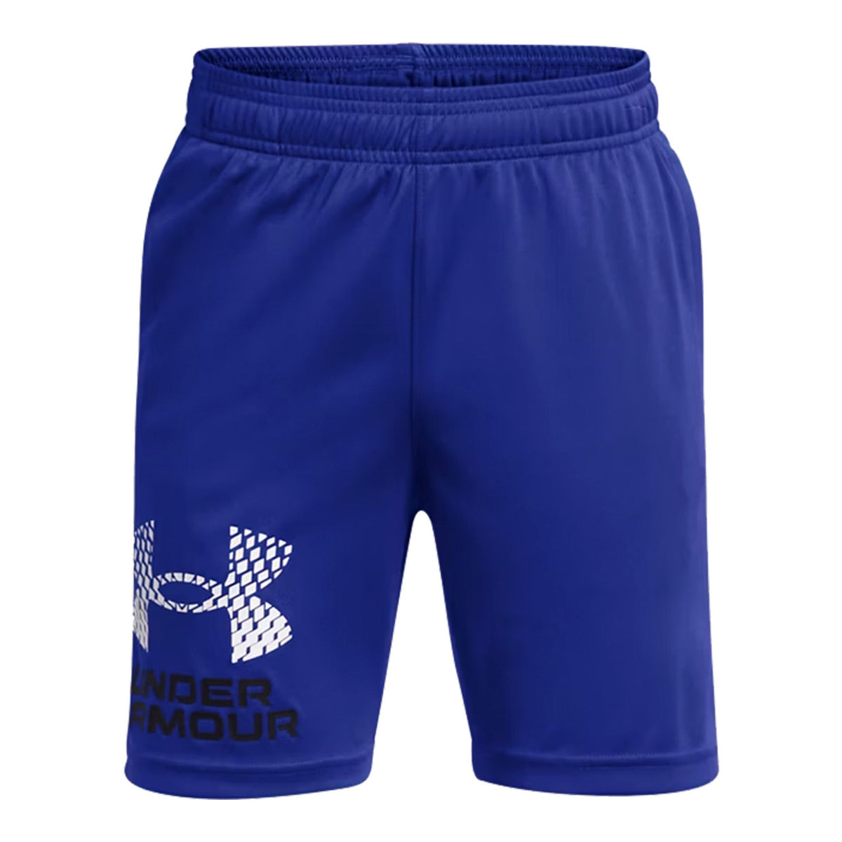 Under Armour Boys' Tech Logo Shorts Image in Royal-White