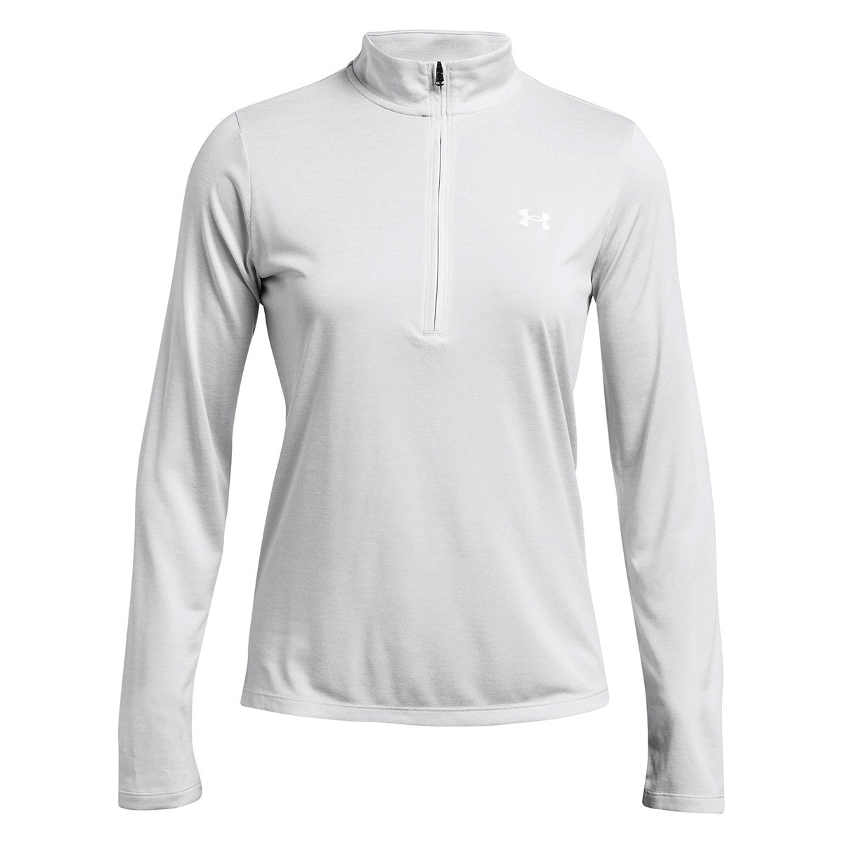 Under Armour Women's Tech Twist 1/2 Zip - Halo Gray/White