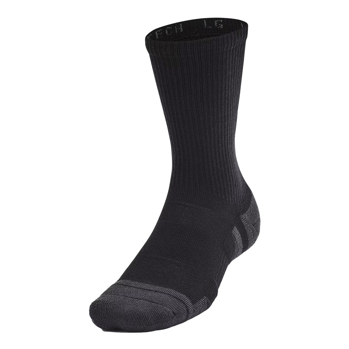 Under Armour Unisex UA Performance Tech 6-Pack Crew Socks image in Black