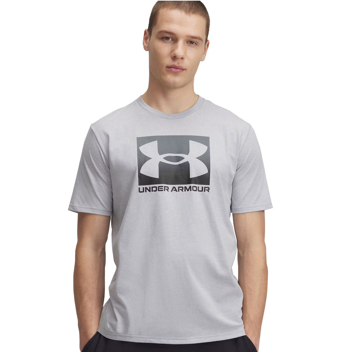 Under Armour Men's Boxed Sports Short Sleeve Shirt - Mod Gray Light Heather