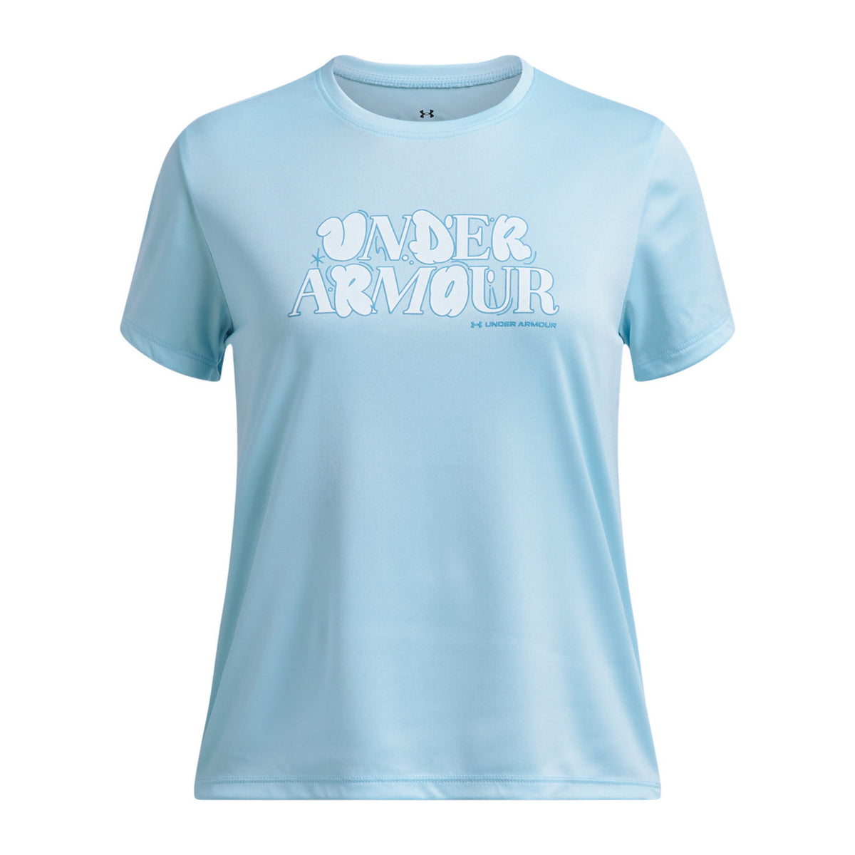 Under Armour Girls' Tech Wordmark Short-Sleeve Shirt Front Image