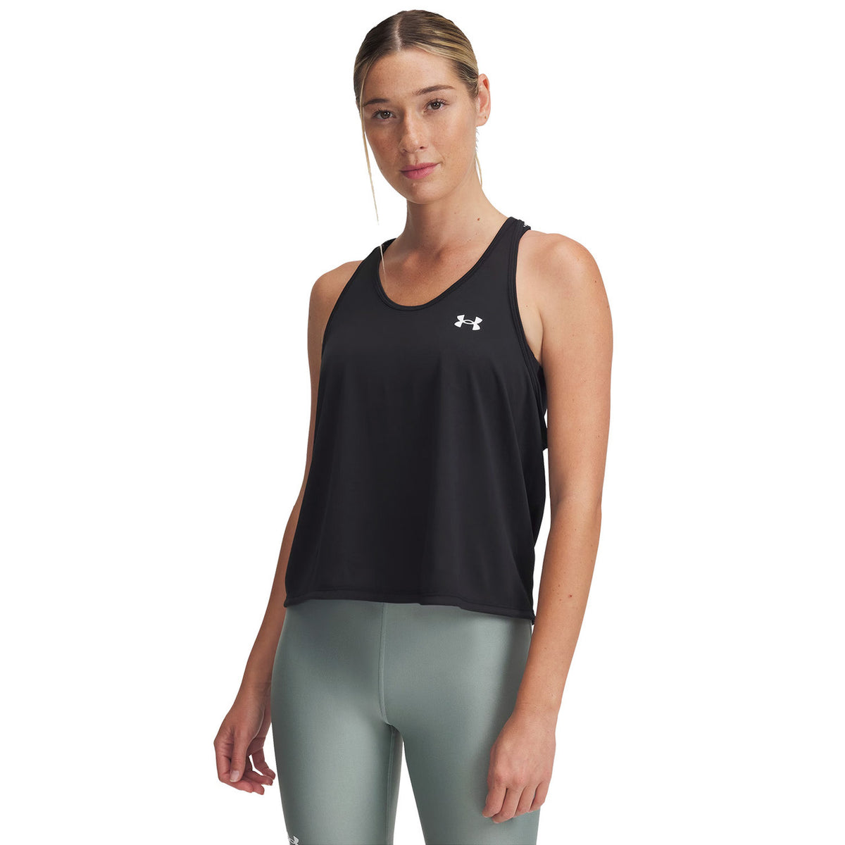 Under Armour Women's Tech Swing Tank - Black-White