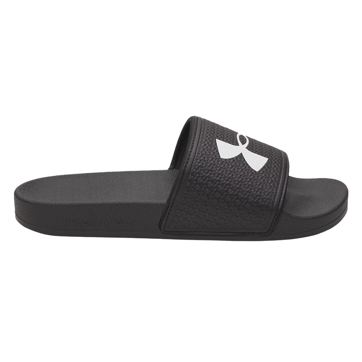 Side image of the Under Armour Women's ARMR Slides.