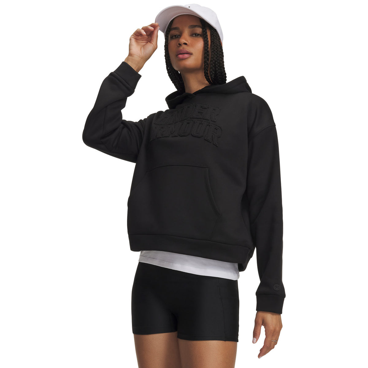 Image of the Under Armour Women's UA Armour Fleece Hoodie in Ultimate Black