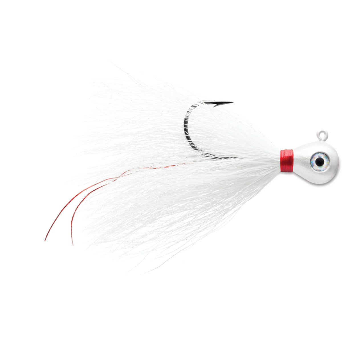 VMC Bucktail Jig 3/8oz in White, Pack of 2