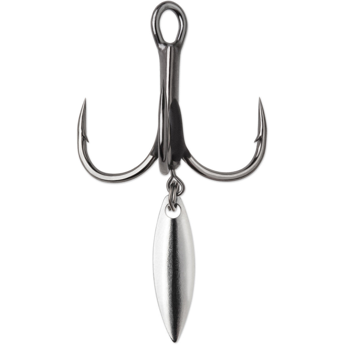 Bladed Hybrid Treble Short 1X Black Nickel Hook Size 2, 2 Pack