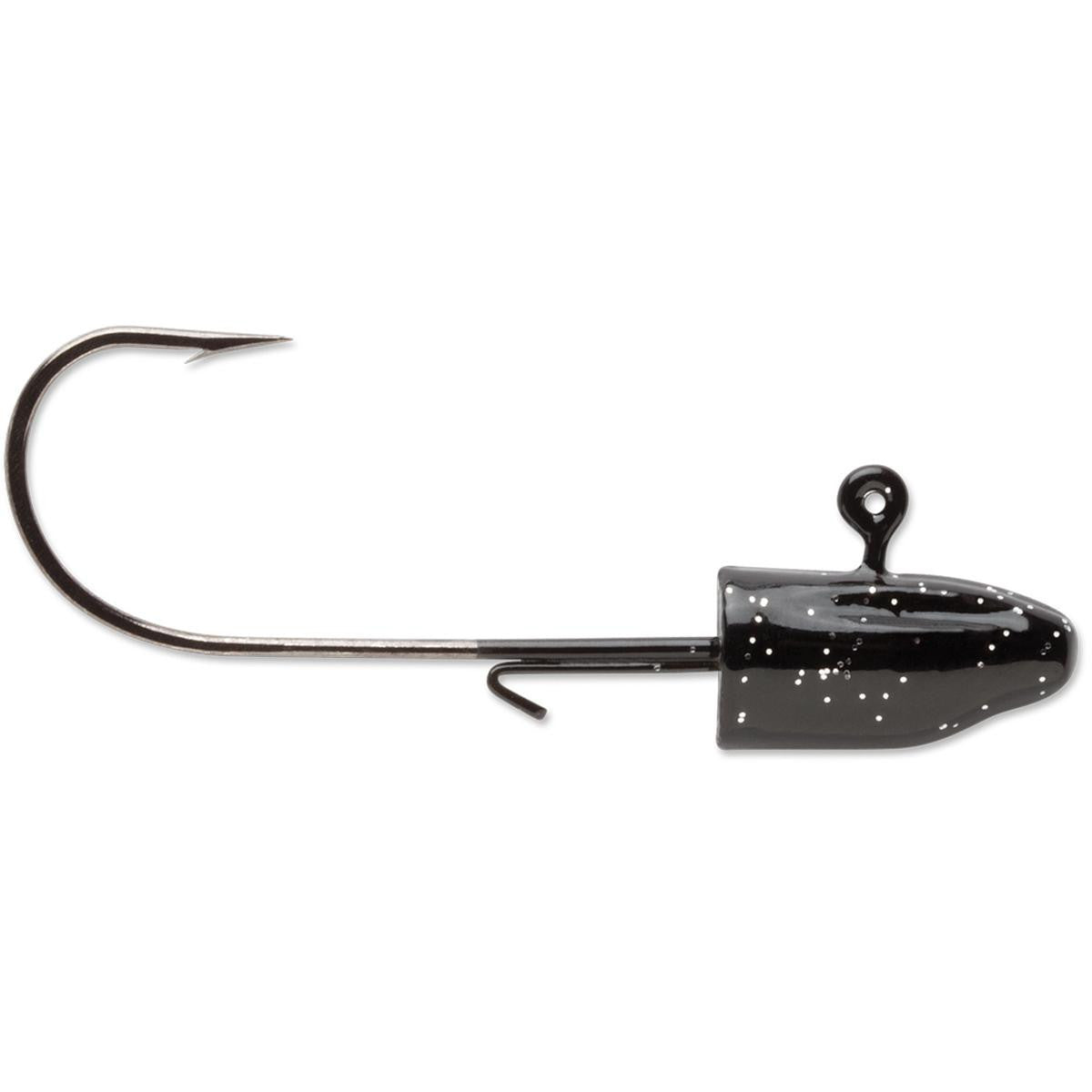 VMC 3/8oz Darter Head Jig - Black, Pack of 4