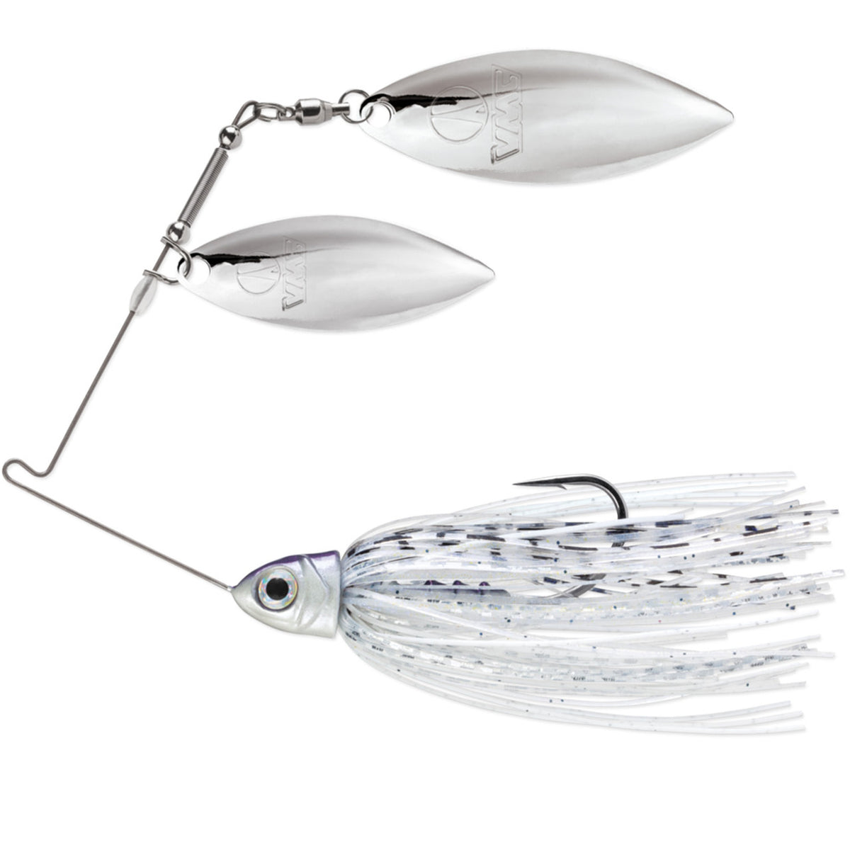 VMC Redline Series Spinnerbait Double Willow - Nickel-Nickel Silver Shiner 1/2oz