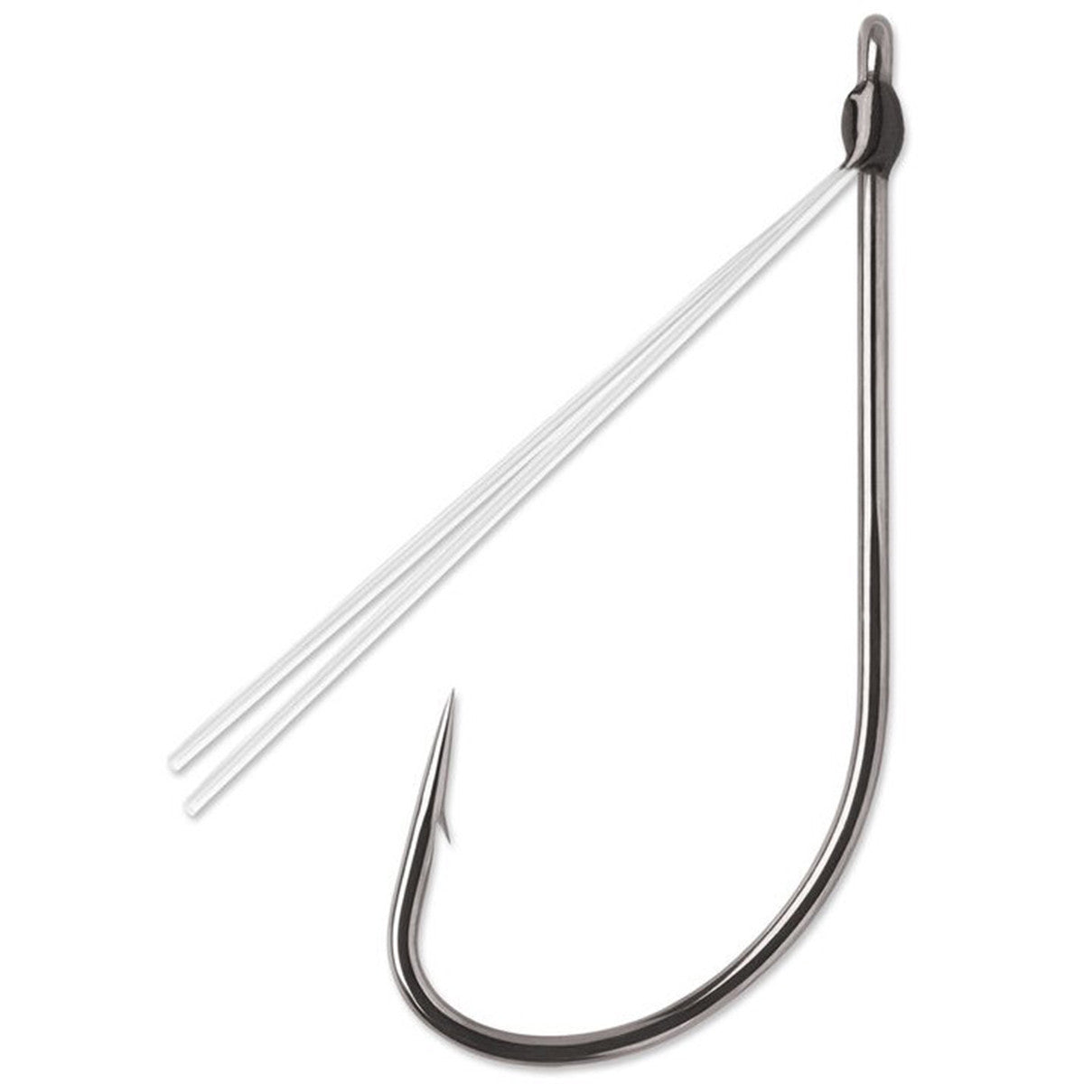 Weedless Neko, Black Nickel, Hook Size 2, 5 Pack