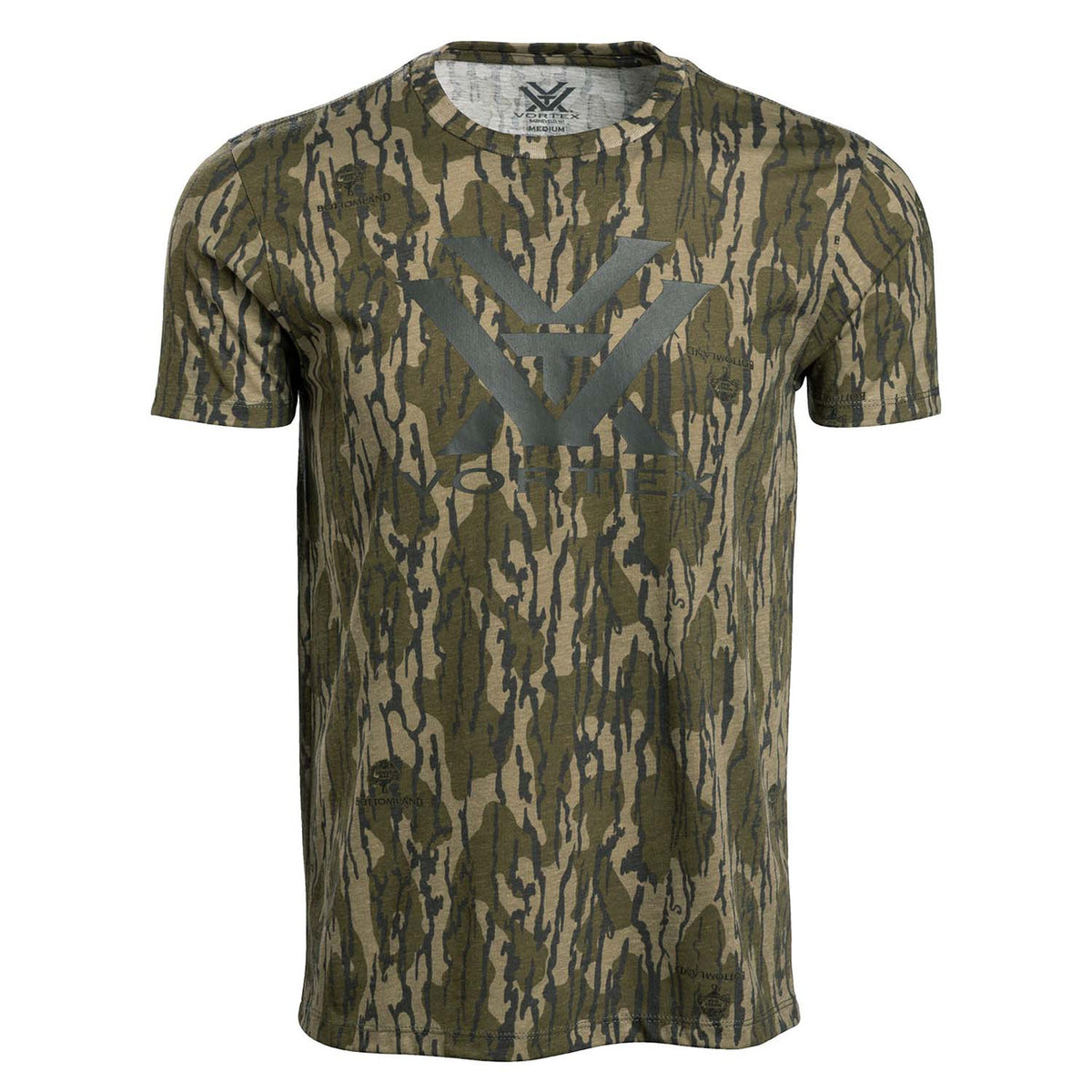 Vortex Core Logo T-Shirt Product Image in Mossy Oak Original Bottomland