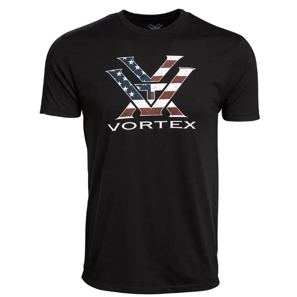 Vortex Stars and Stripes Short Sleeve T-Shirt image in Black