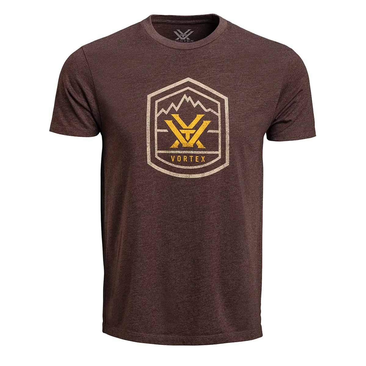 Vortex Optics Total Ascent T-Shirt Back Image Brown Heather