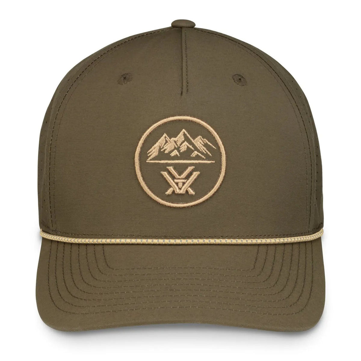 Front Image of the Vortex Three Peaks Performance Cap.