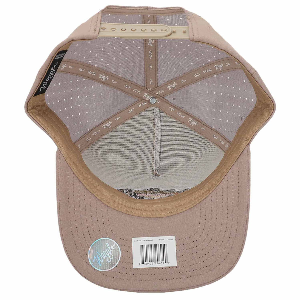 Waggle Steelhead Hat underneath image