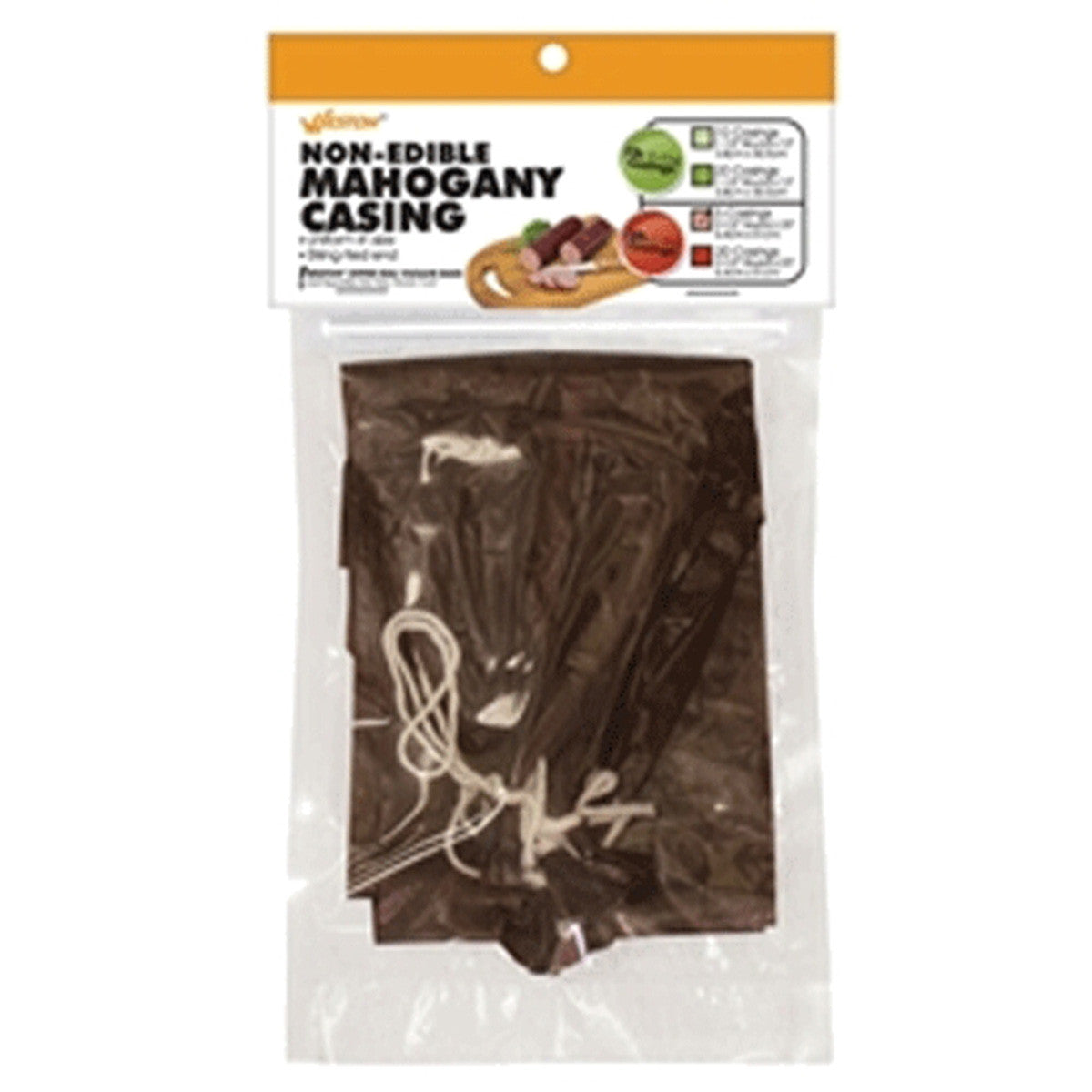Mahogany Sausage Casings - 2.5"x20" - 5 ct (makes 15 lb)