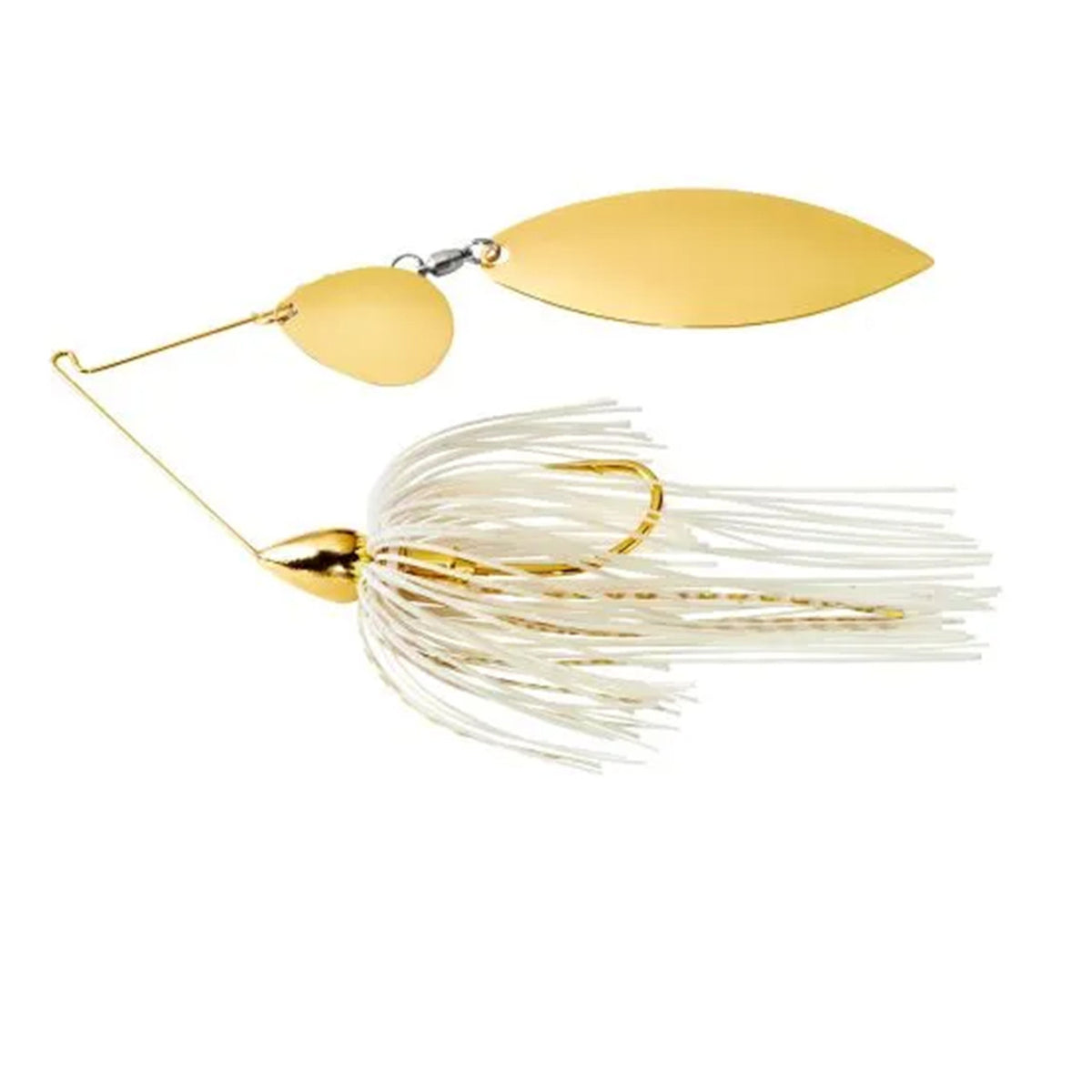 Eagle War Lures Gold Frame Colorado/ Willow Spinnerbait, Single Pack Image in White Gold