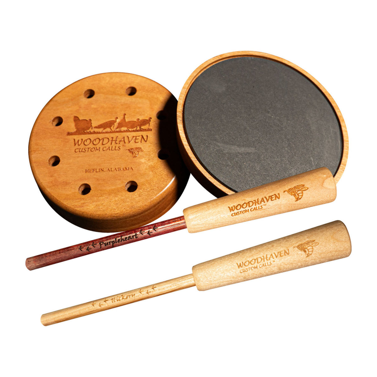 Woodhaven Custom Calls The Cherry Classic Turkey Slate Pot Call Image