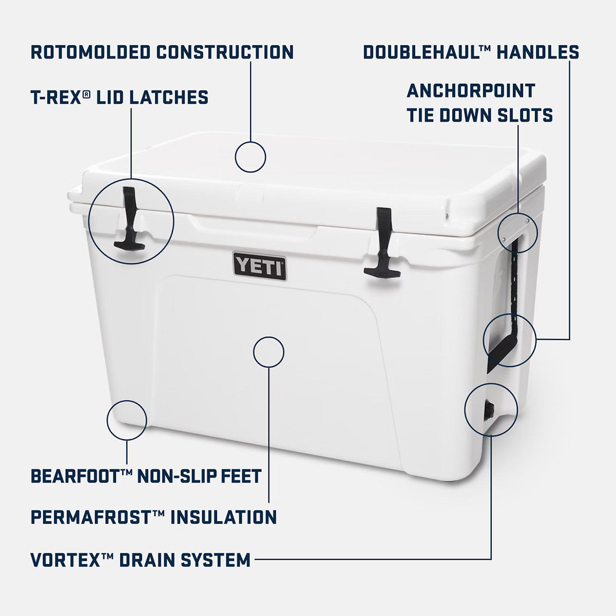 YETI Tundra 105 Hard-Sided Cooler Image in White
