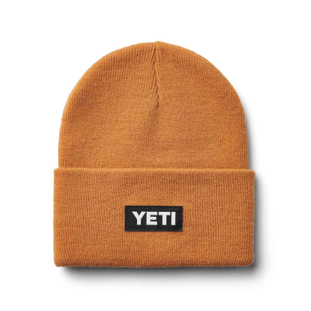 Yeti Logo Beanie Image in Gold