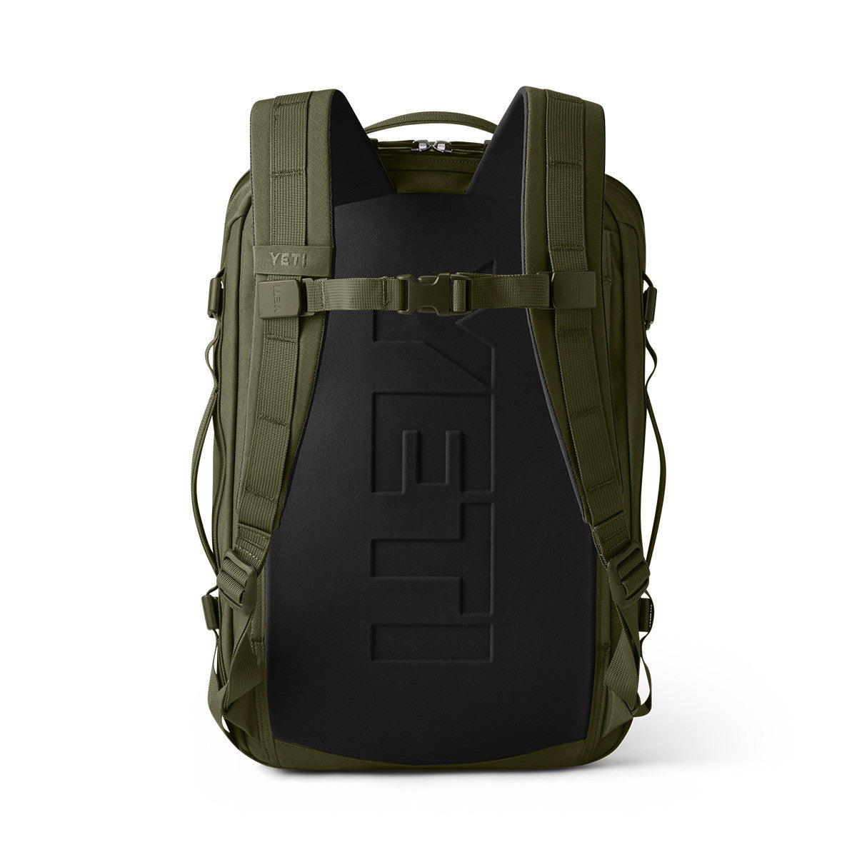 Yeti Crossroads 22L Backpack Back Image in Olive