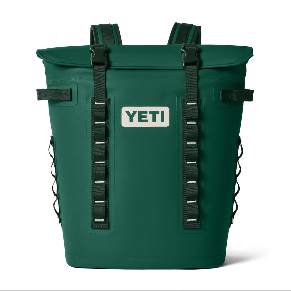 Yeti Hopper M20 Backpack Soft Cooler Front Image in Black Forest Green