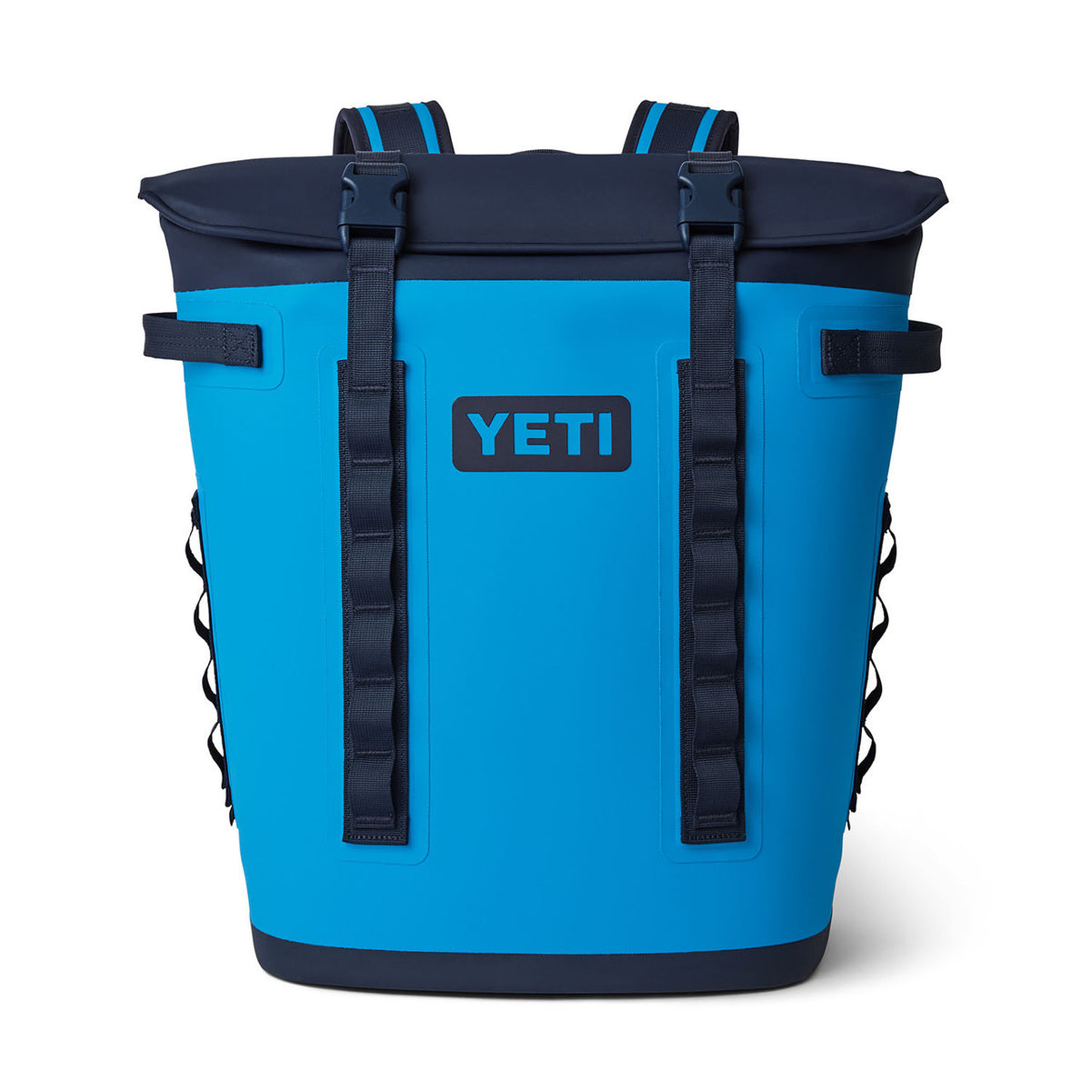 Yeti Hopper M20 Backpack Soft Cooler Front Image in Big Wave Blue/Navy