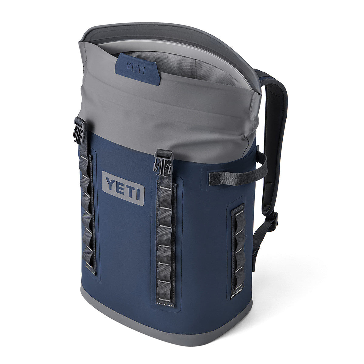 Hopper M20 Soft Backpack  Cooler Angled Image in Navy