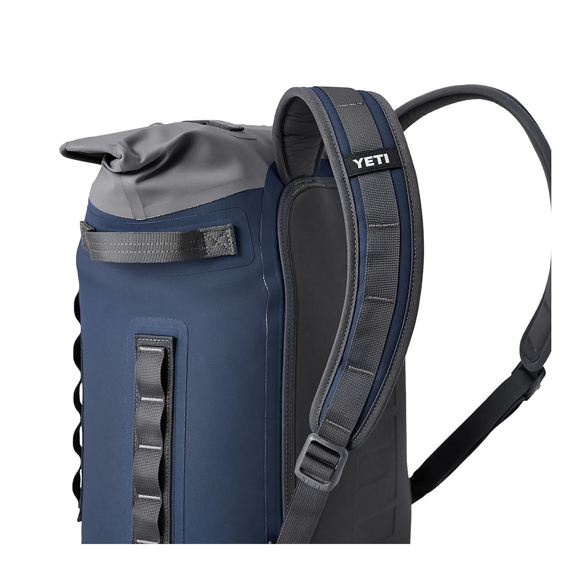 Hopper M20 Soft Backpack  Cooler Side Straps Image in Navy