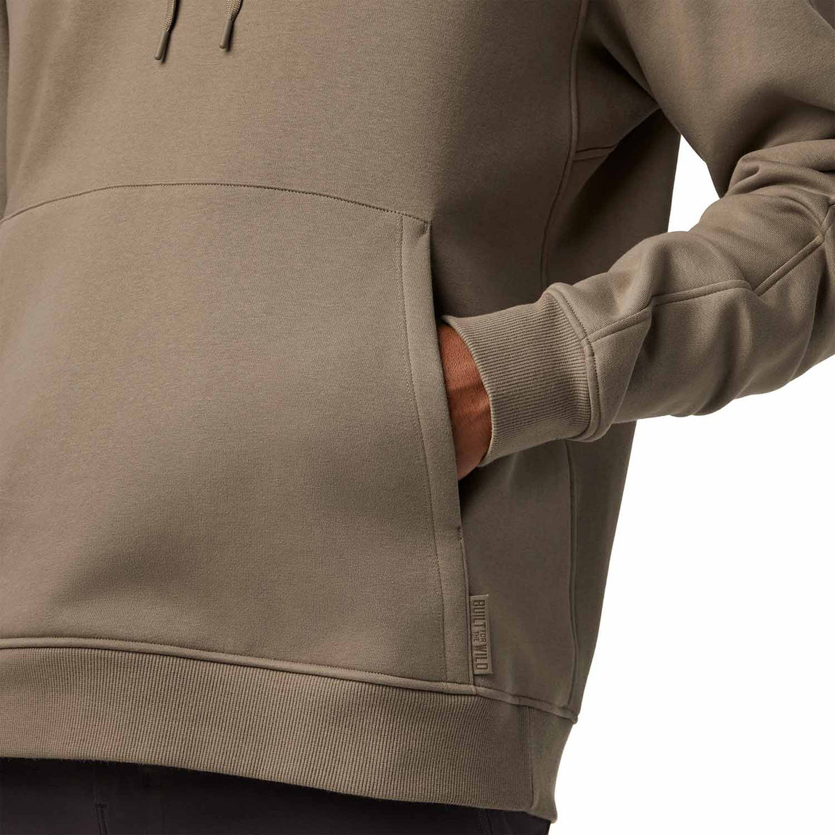 Yeti Logo Fleece Hoodie Kangaroo Pocket Image