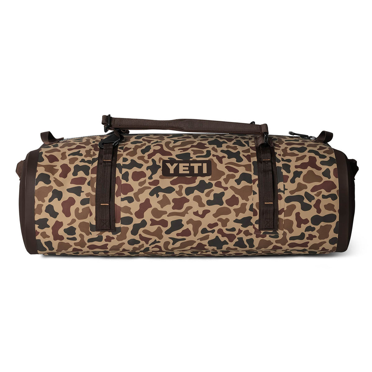 Yeti Panga 100L Waterproof Duffel Front Image in Wetlands Camo
