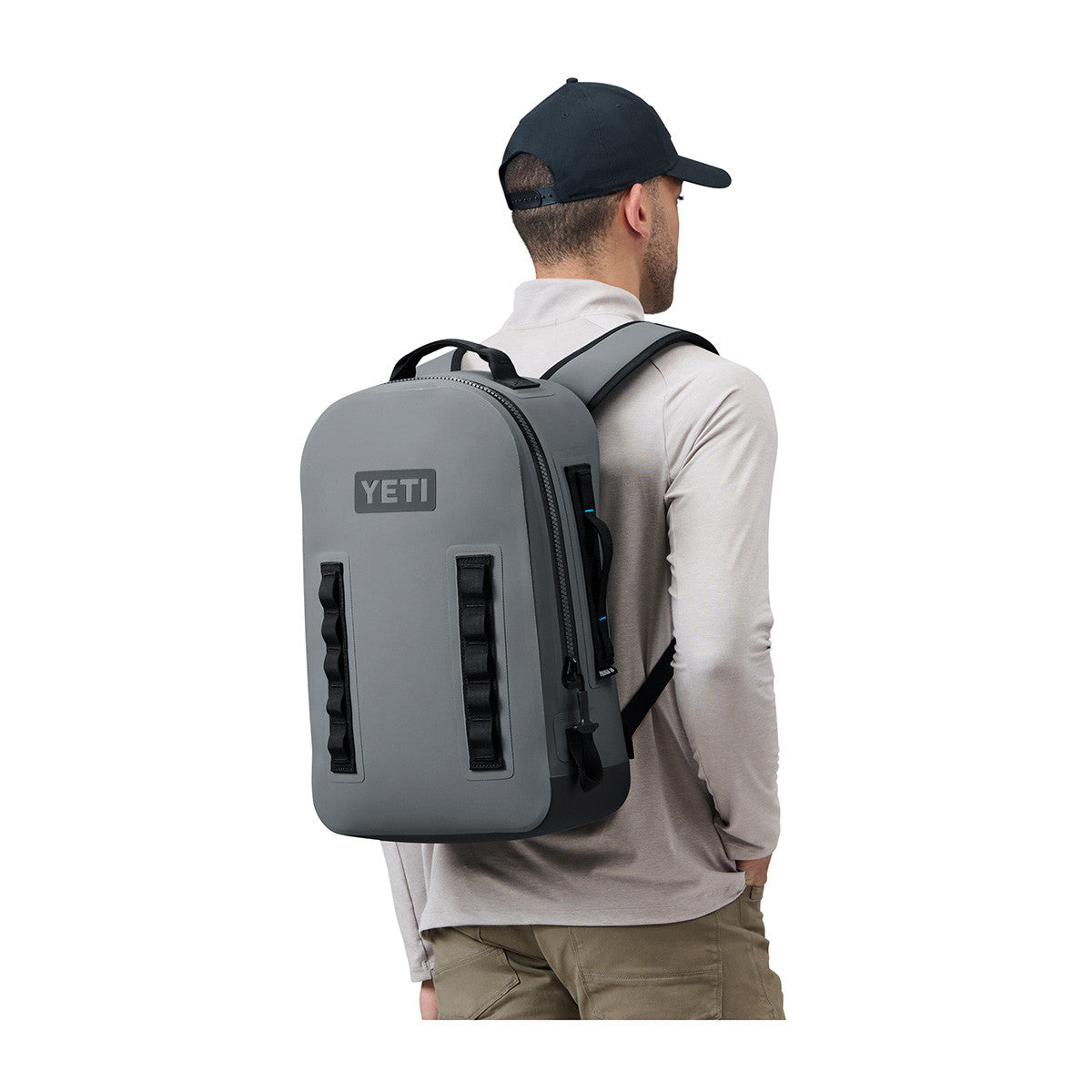 Yeti Panga 28-Liter Backpack Model Image in Storm Gray
