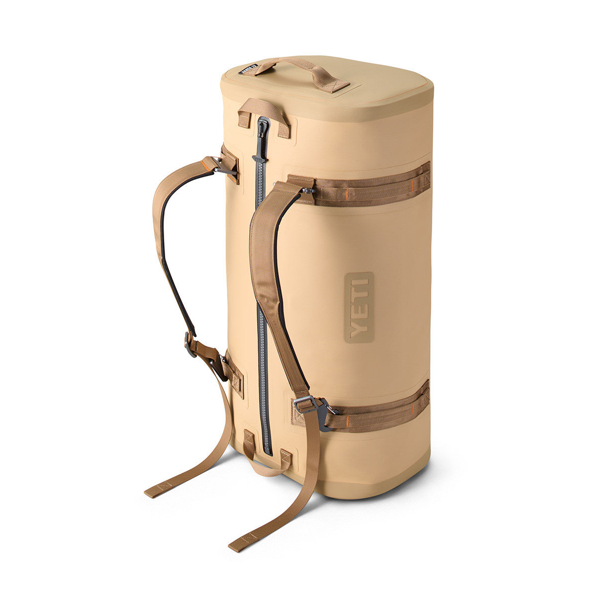 Yeti Panga 75L Waterproof Duffel Backpack Straps Image in Tan