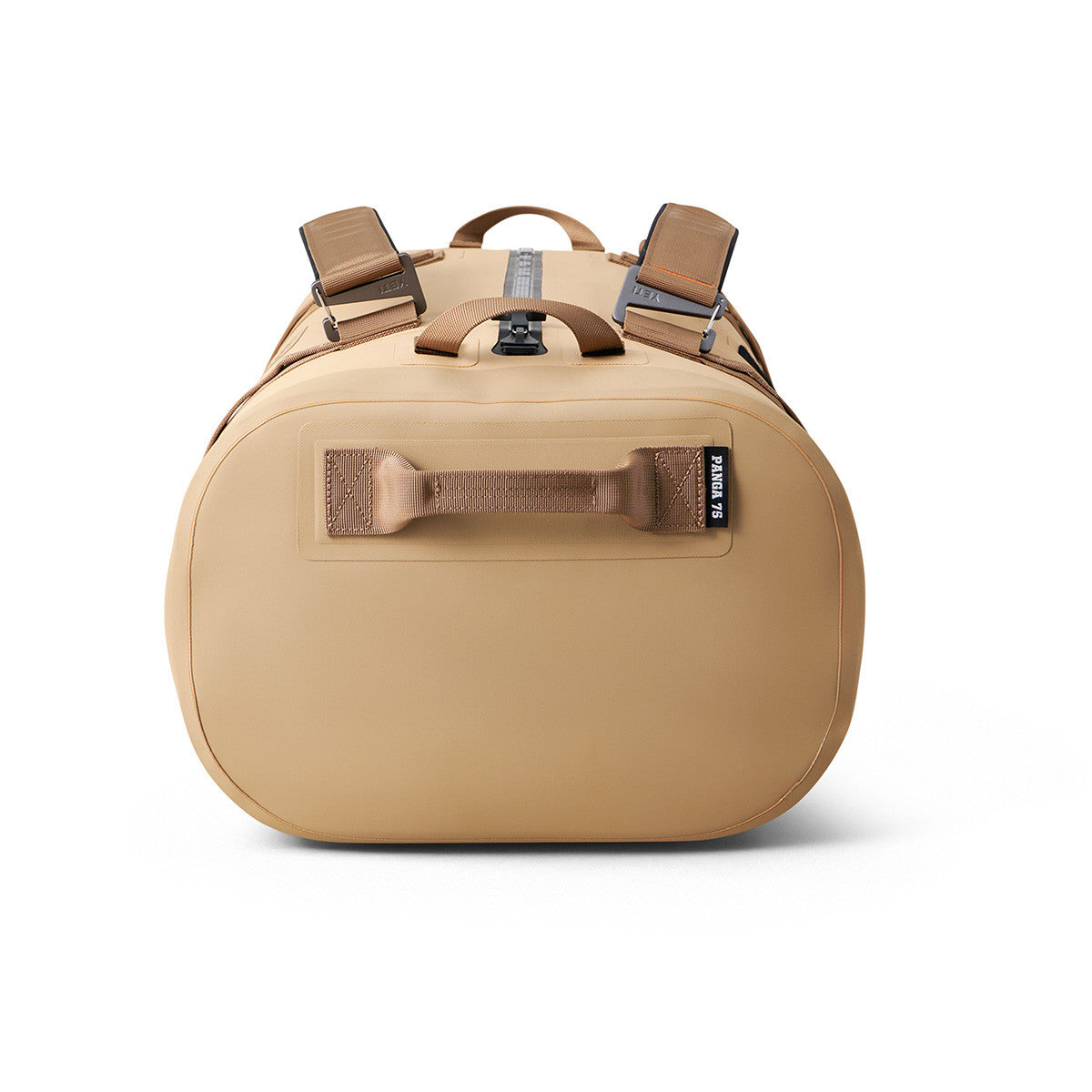 Yeti Panga 75L Waterproof Duffel Backpack Side Image in Tan
