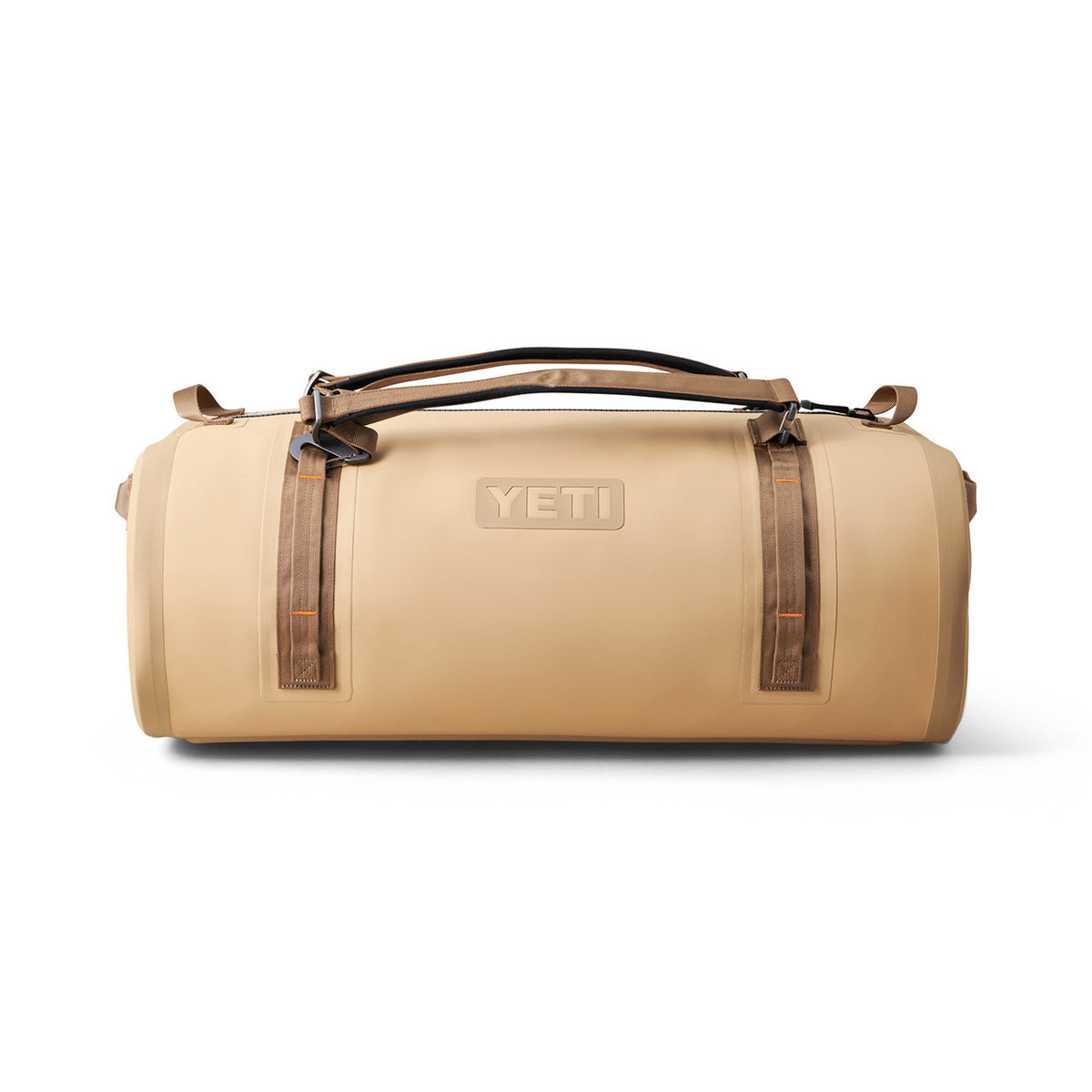 Front Image of the Yeti Panga 75L Waterproof Duffel Bag in Tan