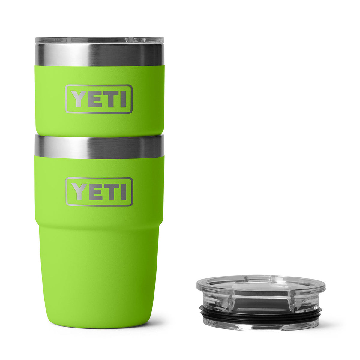 Stacked Image of the Yeti Rambler 8 oz. Stackable Cup with Durasip Ceramic Lining. 